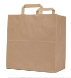 Szalagfüles papírtáska 26cm. x 35cm. x 12cm. 10 db.